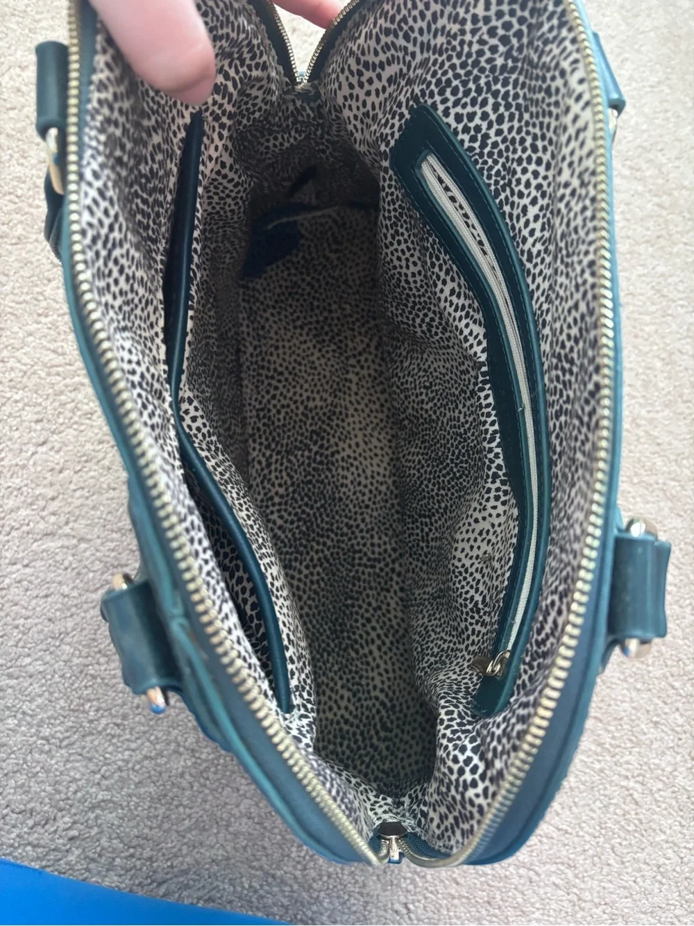 Sole Society Black Dome Satchel with Gold Hardware